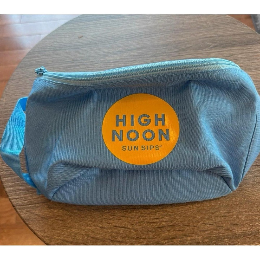 High Noon Sun Sips Blue Insulated Fanny Pack Cooler Bag